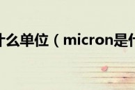 micron是什么单位（micron是什么单位）