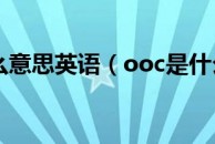 ooc是什么意思英语（ooc是什么意思）