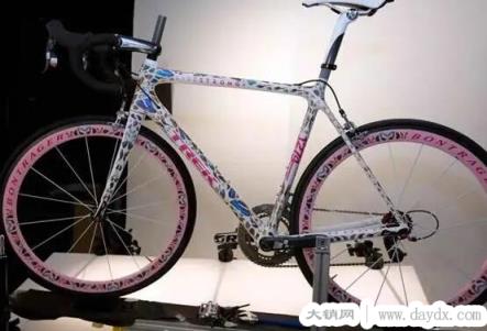 崔克蝴蝶自行车价格3200万，车身图案真蝴蝶标本(用于癌症资助)