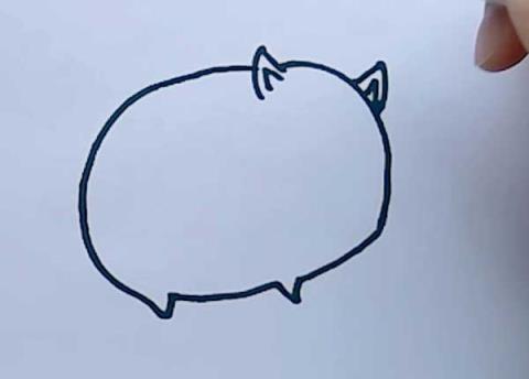 小猪的简笔画 小猪怎么画简单又可爱