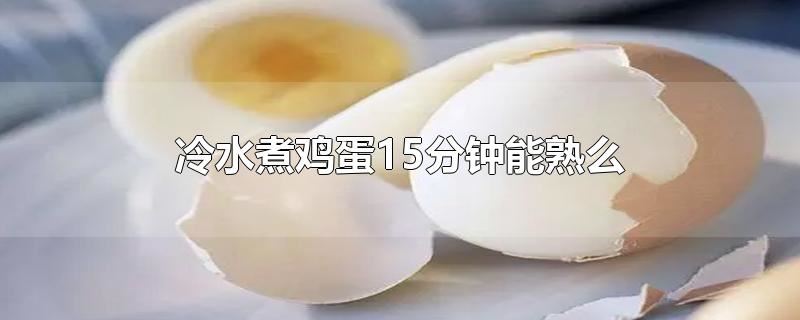 冷水煮鸡蛋15分钟能熟么