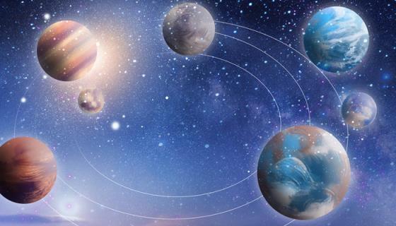 八颗行星依照与太阳的距离由近到远的顺序分别为