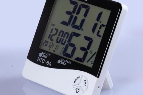 htc多功能电子温湿度计怎么调时间